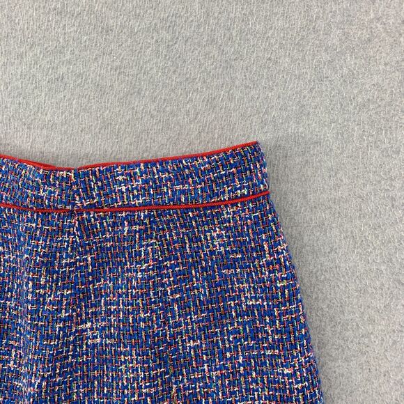 J Crew Patricia Fluted Skirt In Autumn Tweed Size 12 Multicolor Lined - Picture 3 of 14